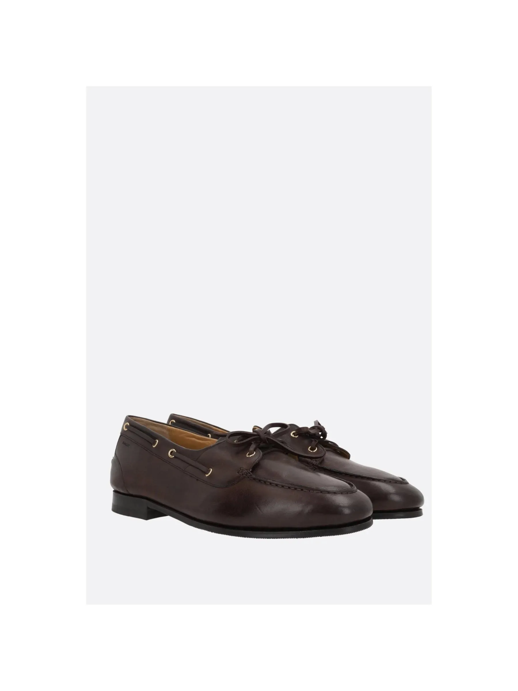 Pathy Laced Leather Loafers