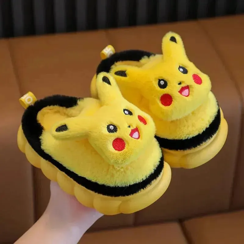 Plush Pikachu Indoor Slippers