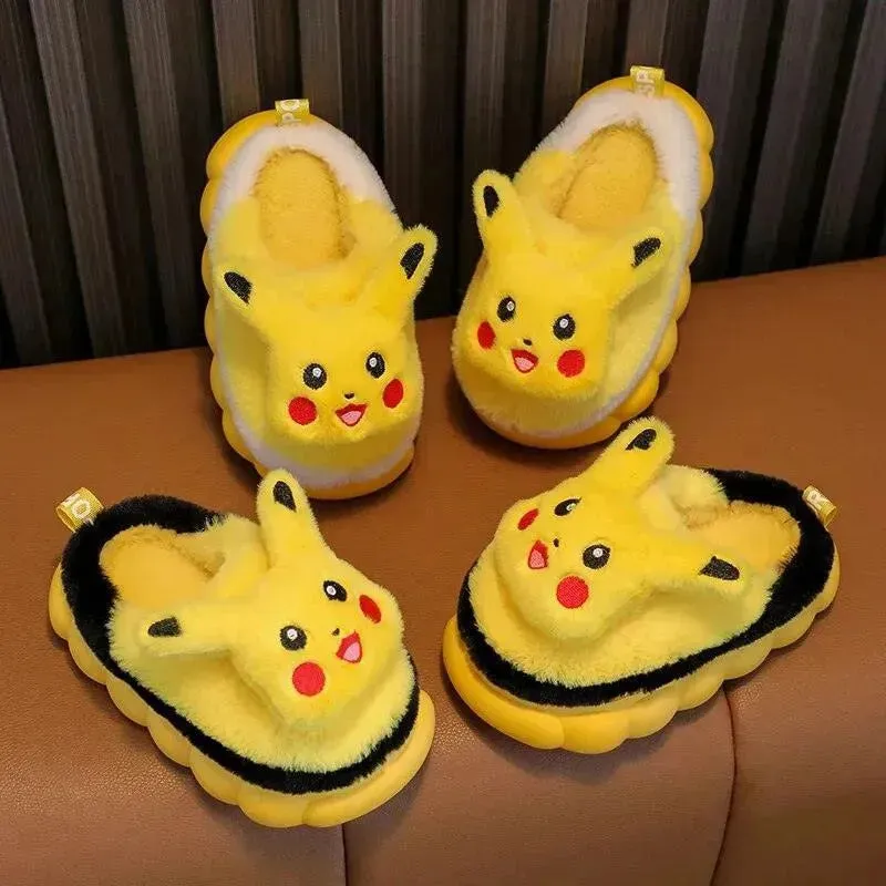 Plush Pikachu Indoor Slippers