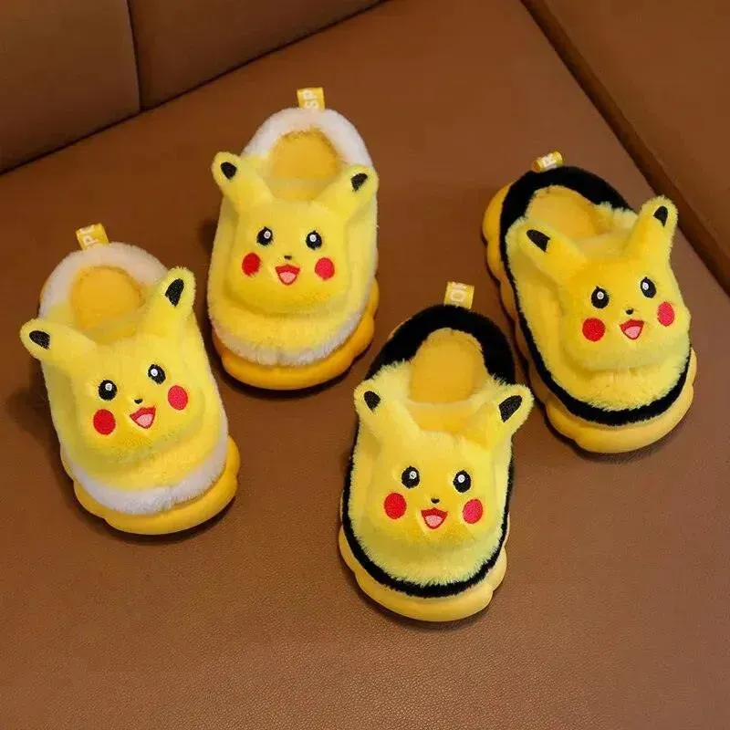 Plush Pikachu Indoor Slippers