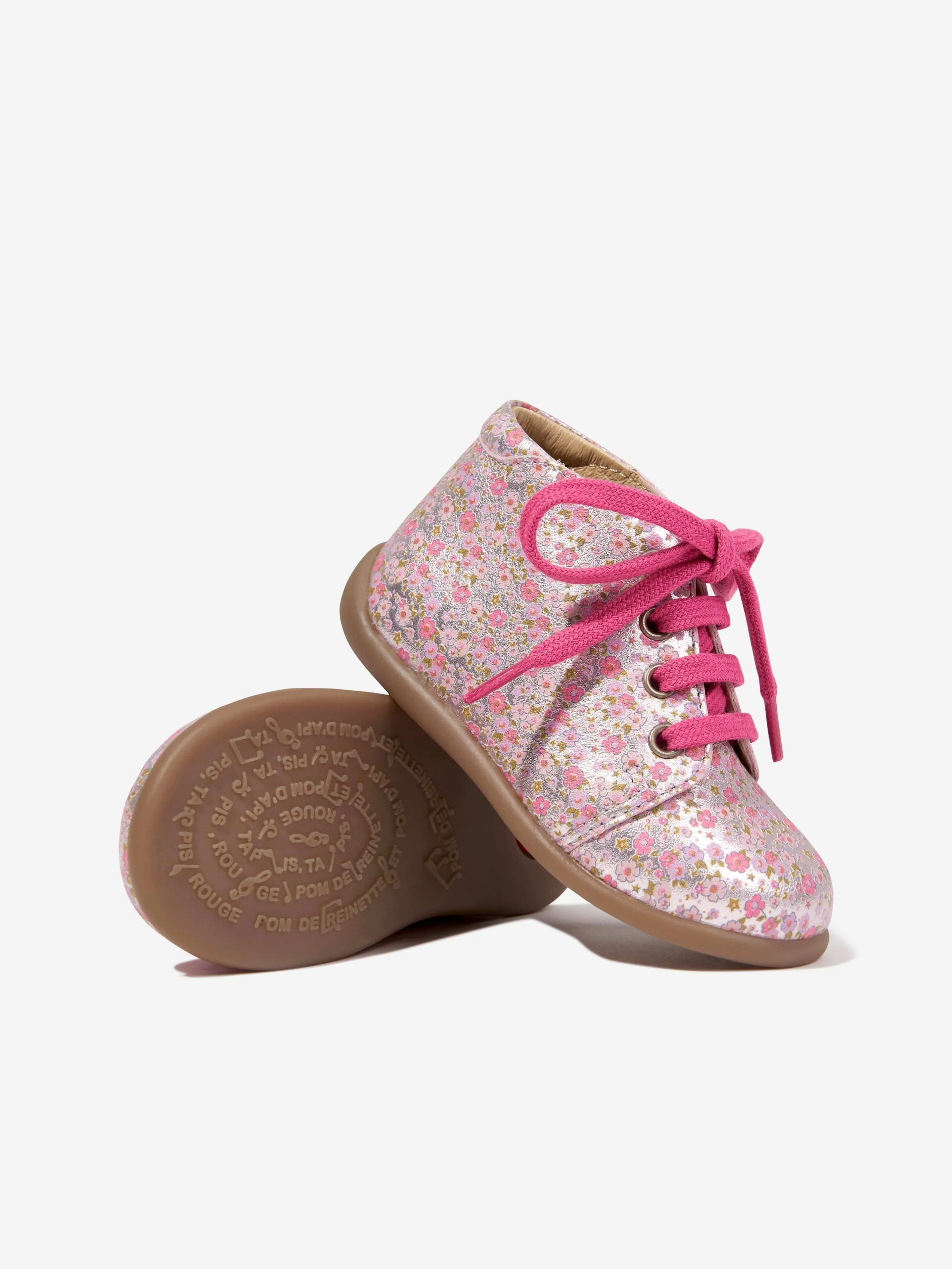 Pom D'Api Girls Liberty Stand Up Boots in Pink