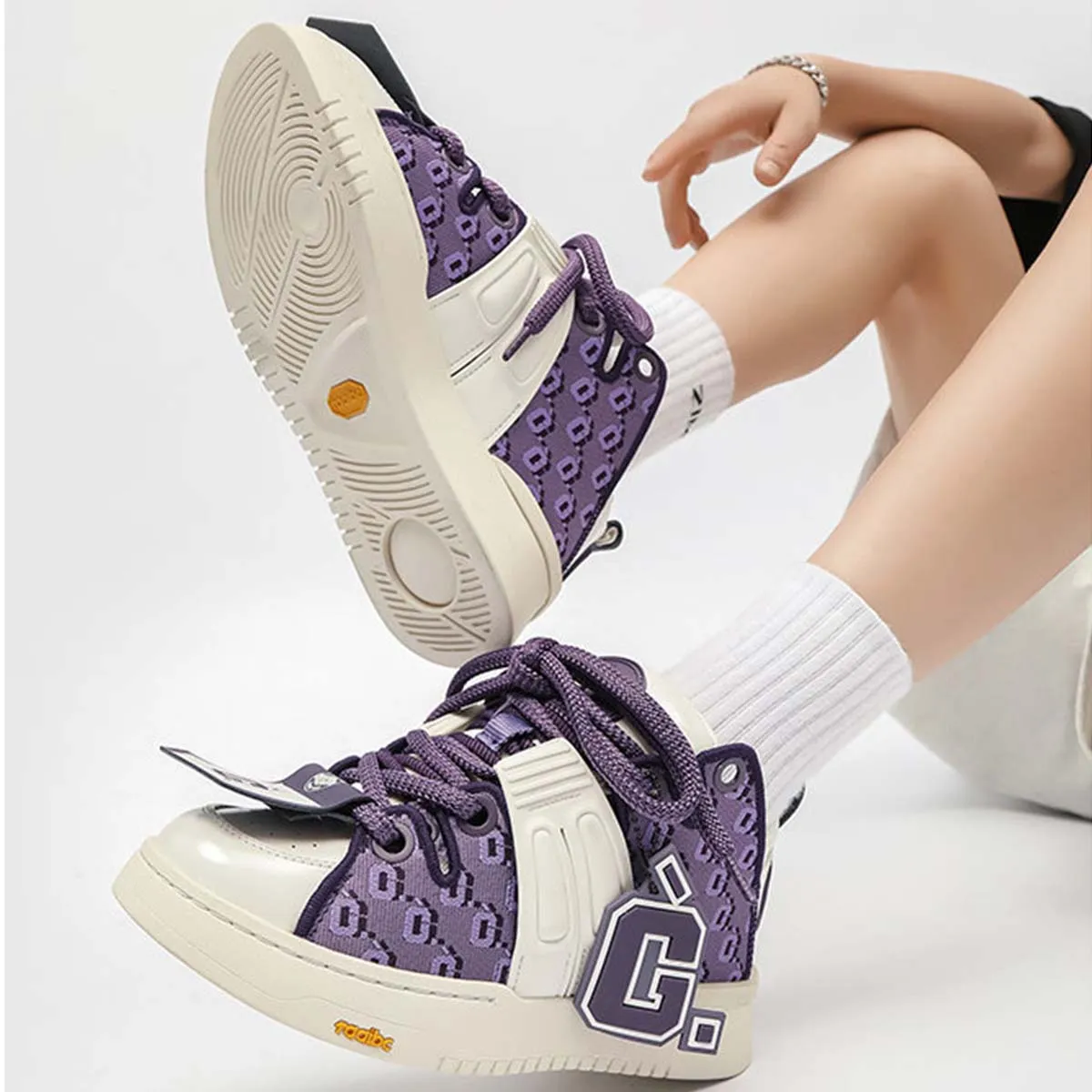 Purple Retro Sneakers