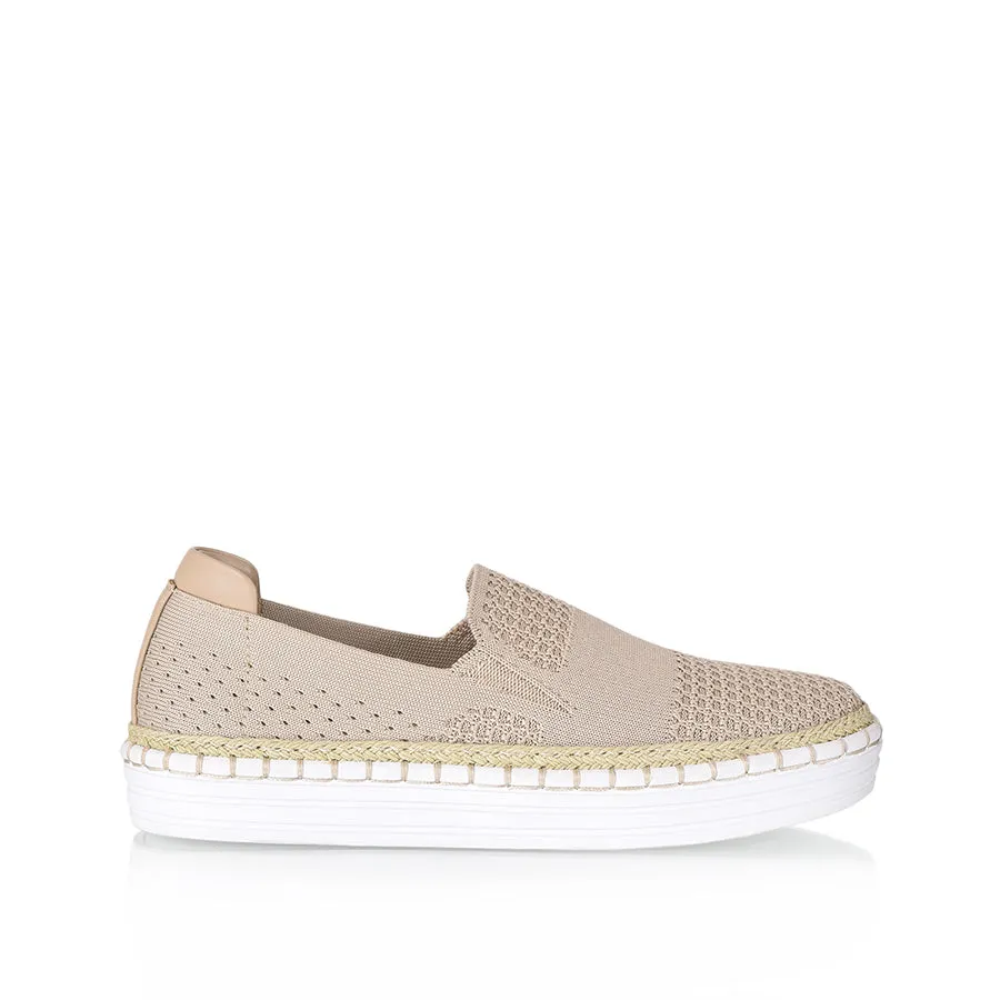 Queen Slip On Sneakers - Natural Knit