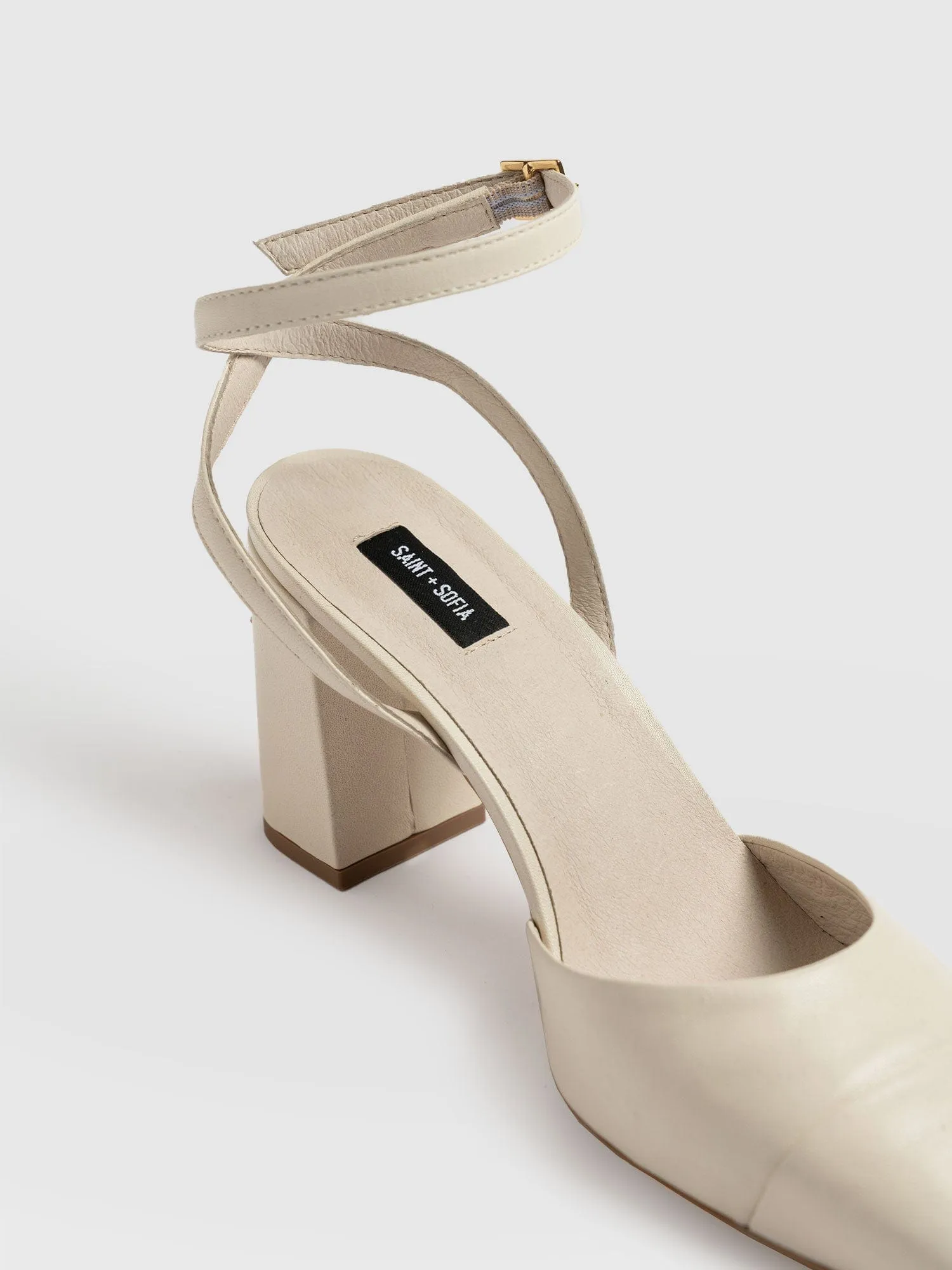 Rayner Cap Toe Heel - Cream