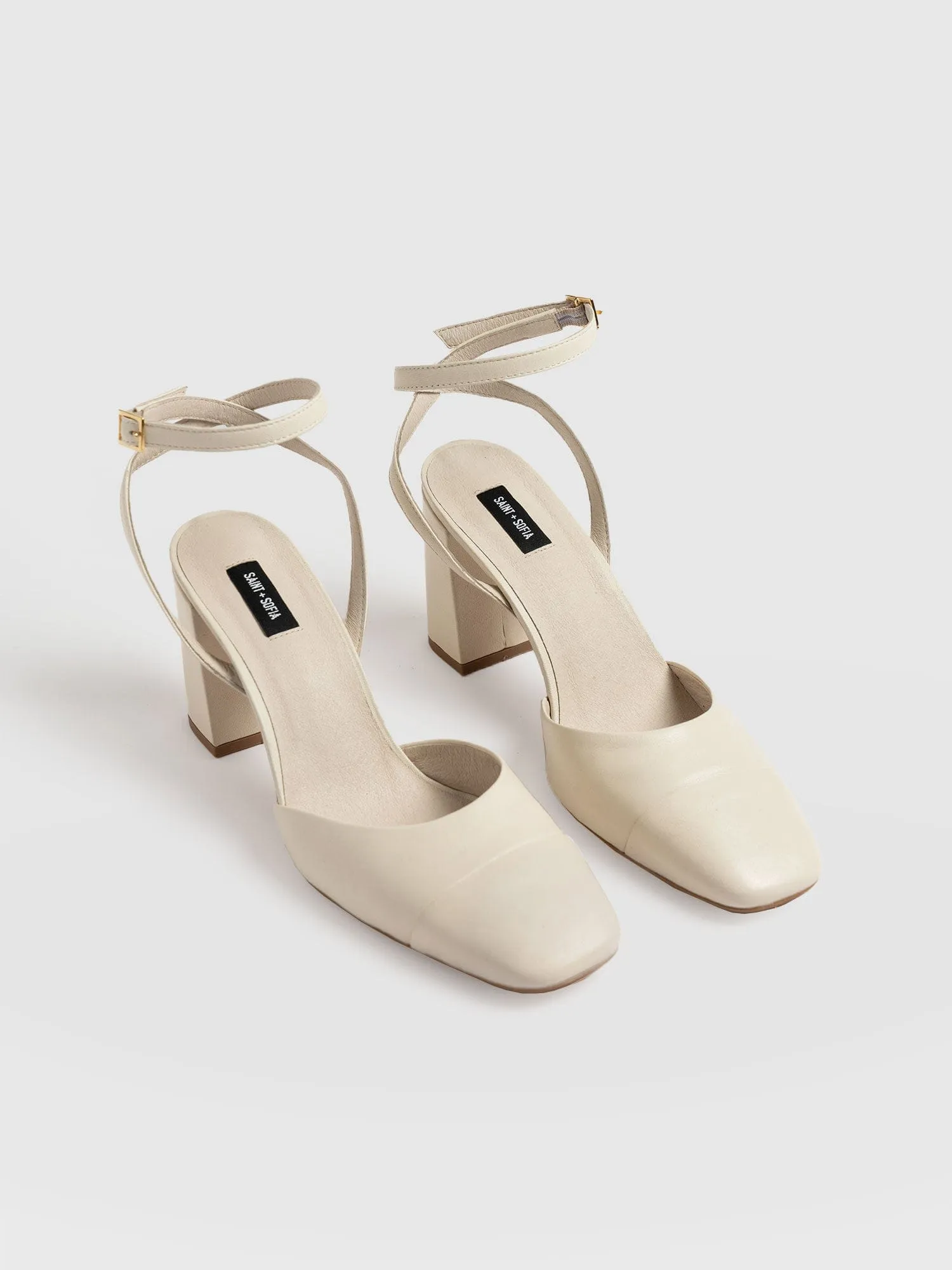 Rayner Cap Toe Heel - Cream