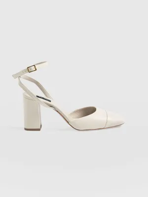 Rayner Cap Toe Heel - Cream