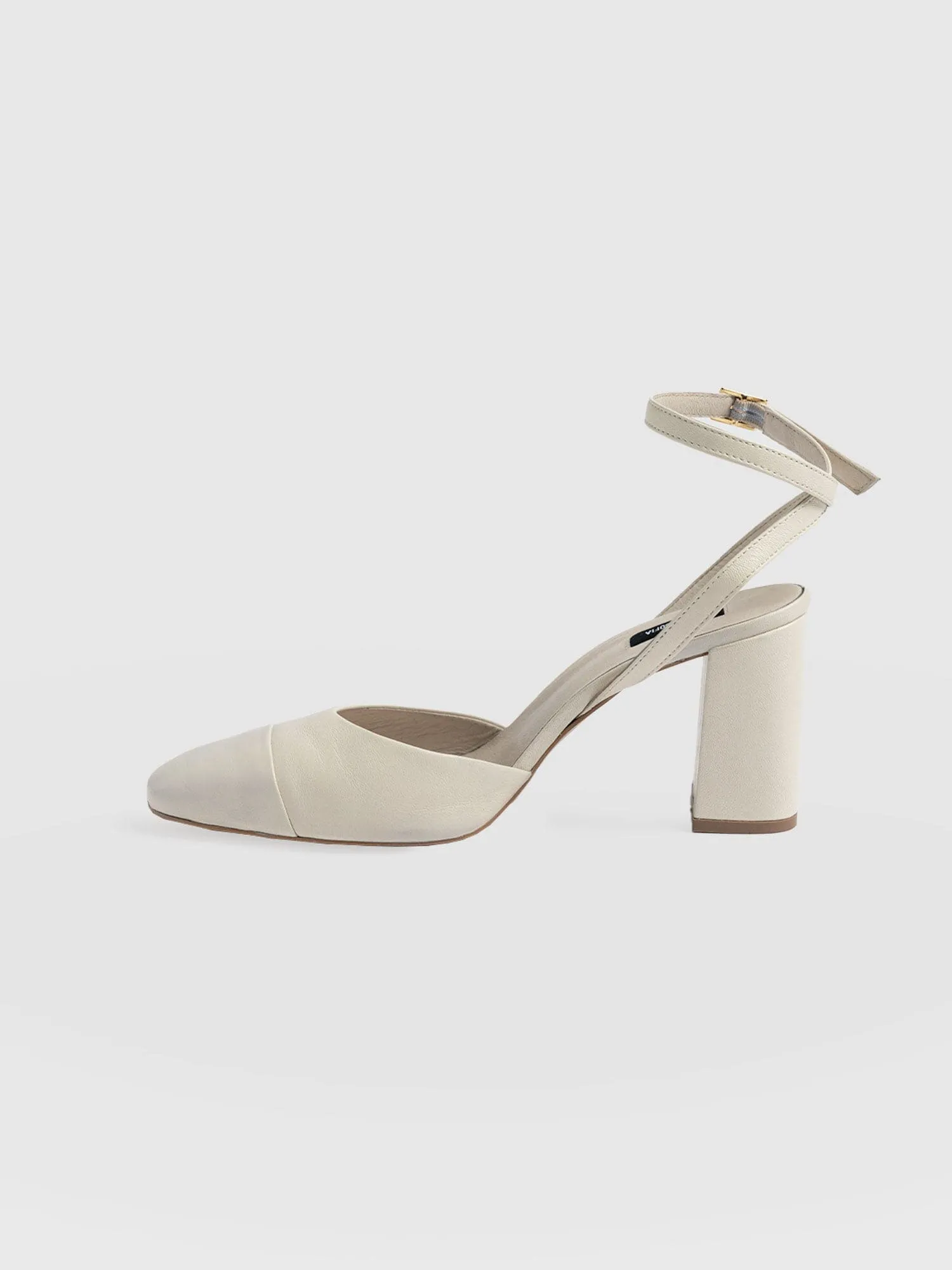 Rayner Cap Toe Heel - Cream