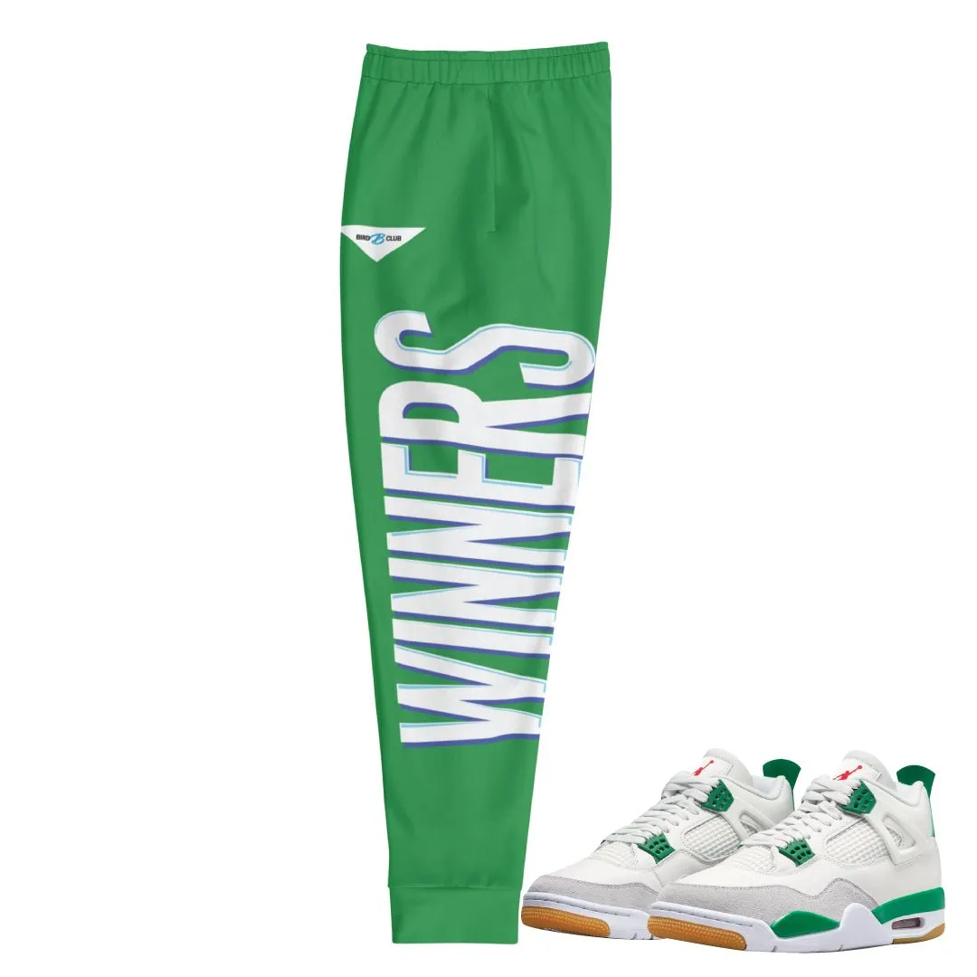 Retro 4 SB Pine Green Winners Joggers