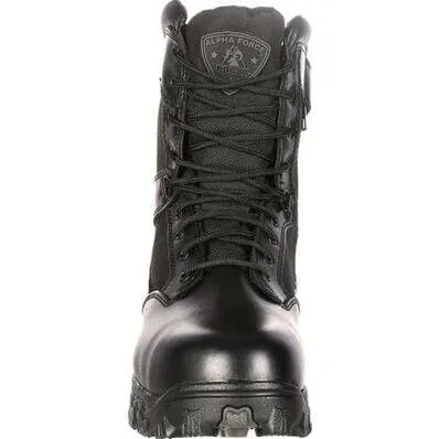 Rocky International Alpha Force Zipper Waterproof Public Service Boots