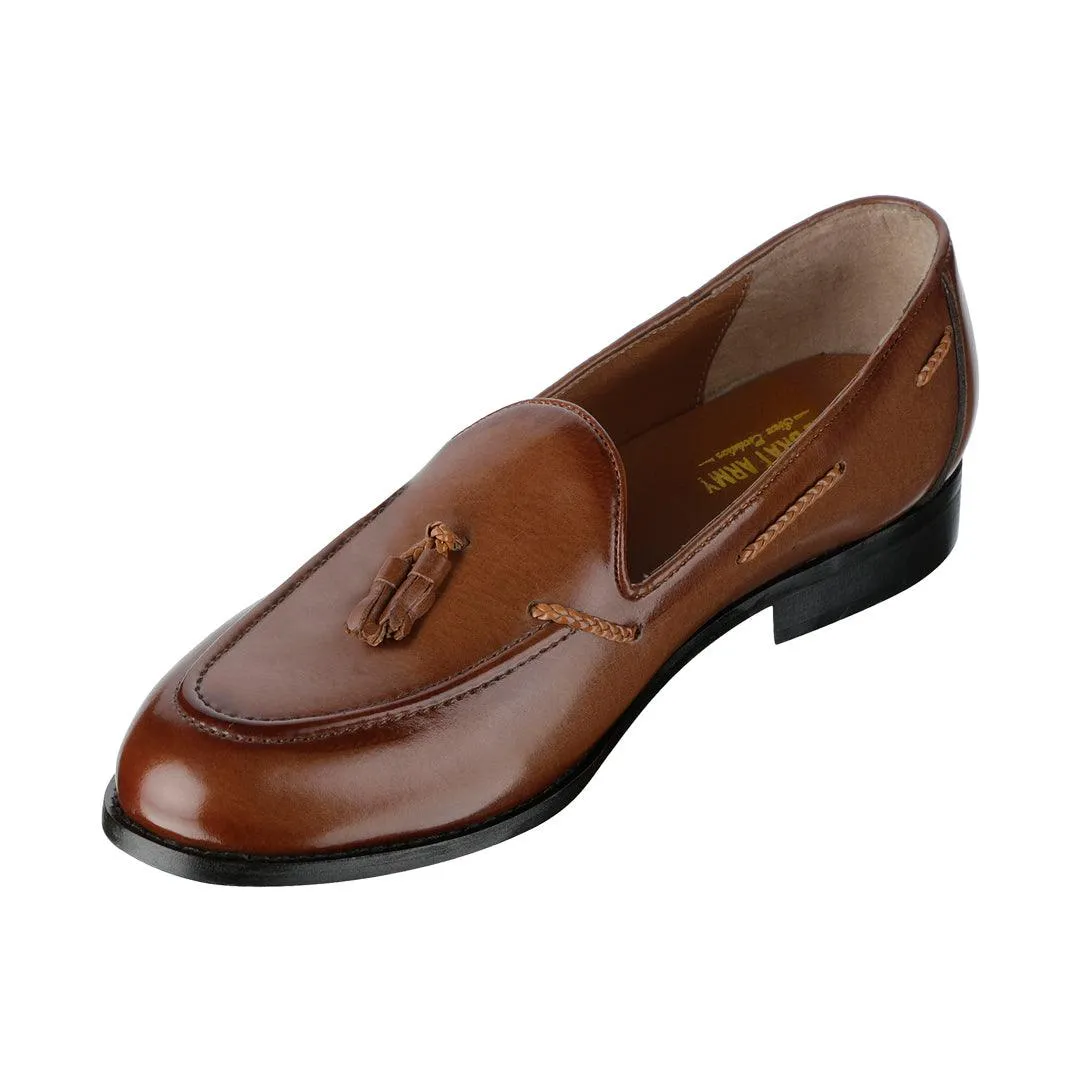 Rossa Classic Tan Tassel Loafers