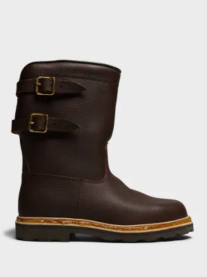 Sanglier Boots in Lisse Marron