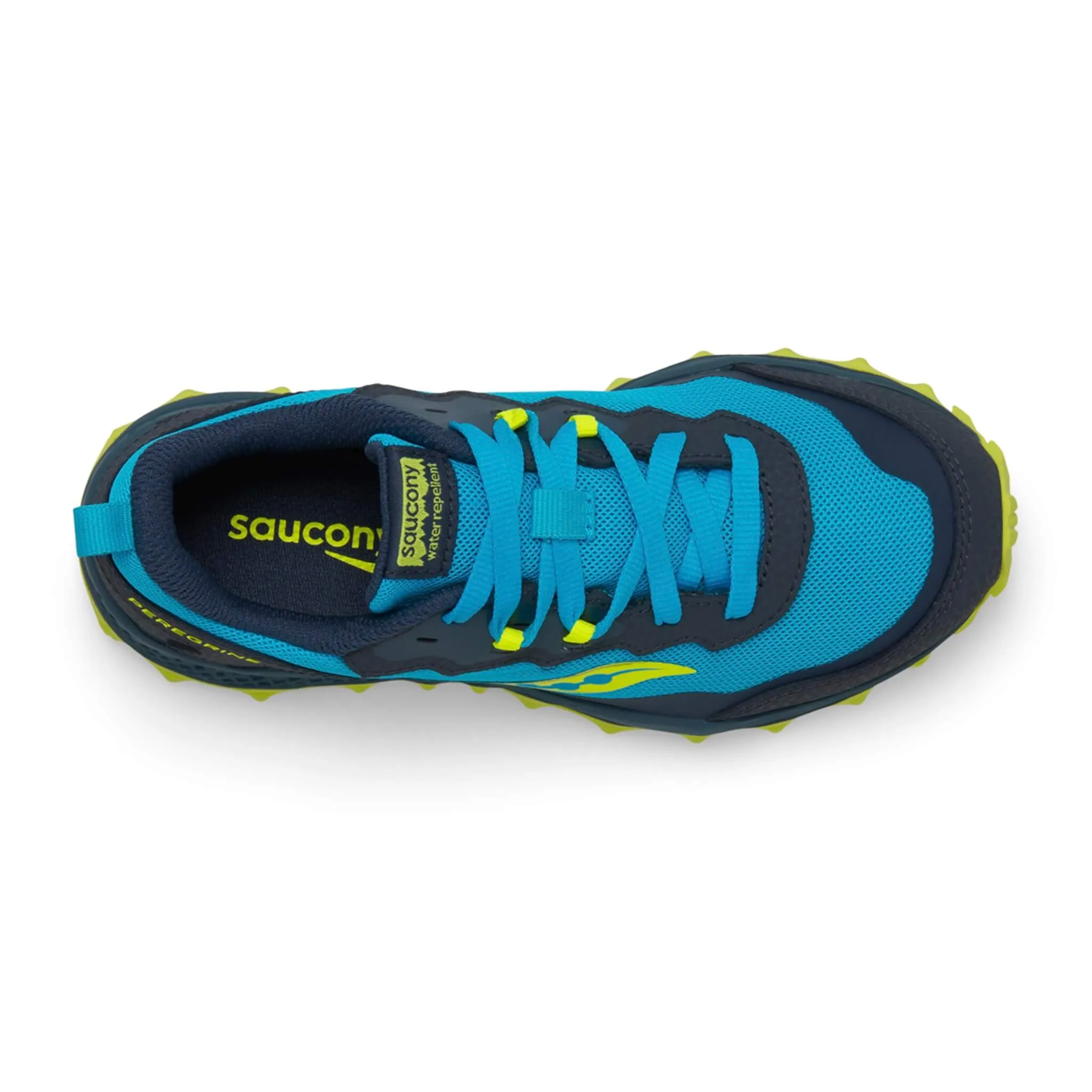 Saucony | Kids' Peregrine Running Shoes - Blue/Citron