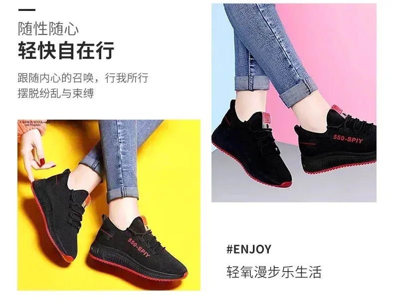 Shoes for Women Casual Slip on Sneakers Lady Summer Sport Walking Tennis Shoes Comfortable Running Flats