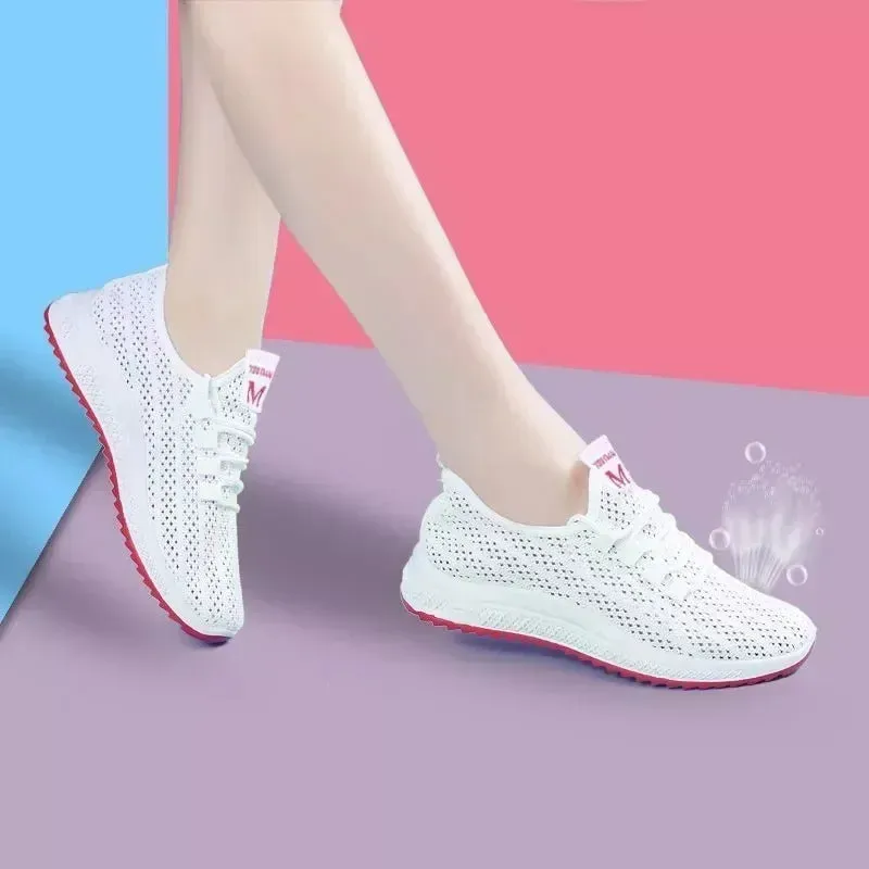 Shoes for Women Casual Slip on Sneakers Lady Summer Sport Walking Tennis Shoes Comfortable Running Flats