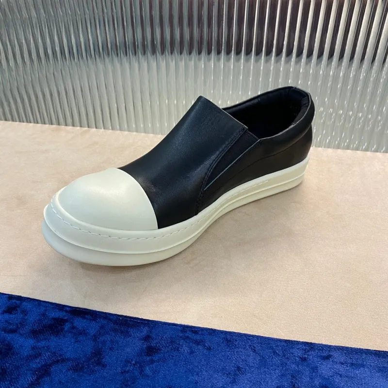 Slip-On Leather Sneakers