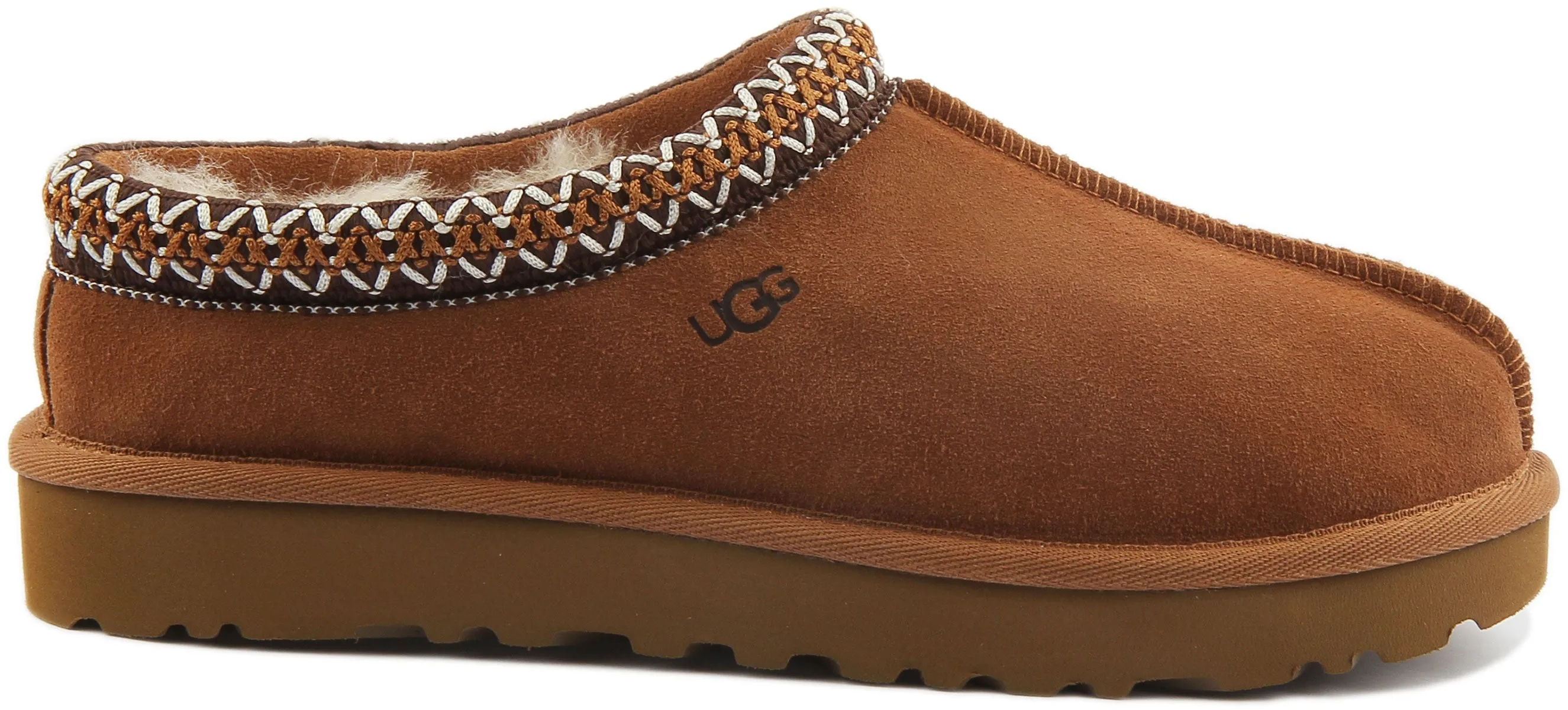 Ugg Tasman Sheepskin Slipper In Chestnut For Women