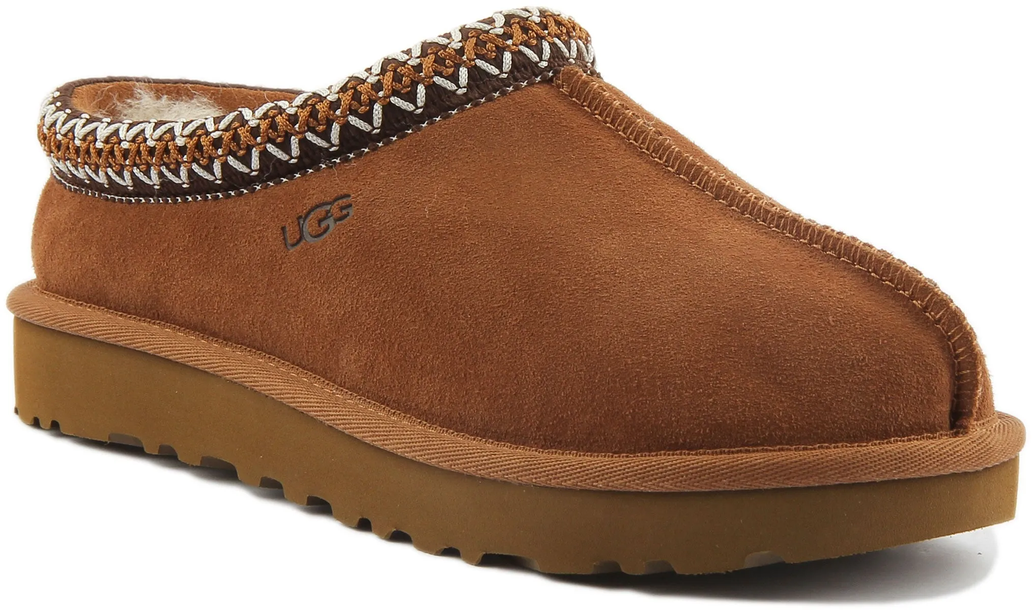 Ugg Tasman Sheepskin Slipper In Chestnut For Women