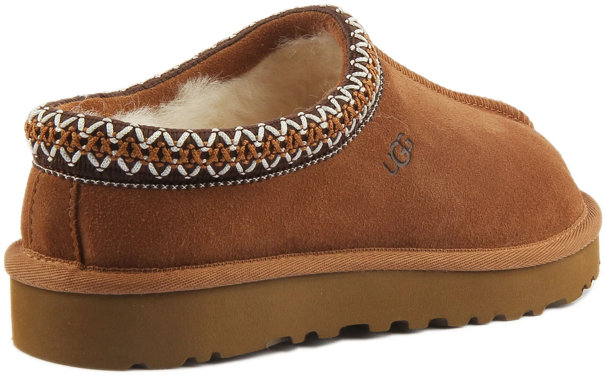 Ugg Tasman Sheepskin Slipper In Chestnut For Women