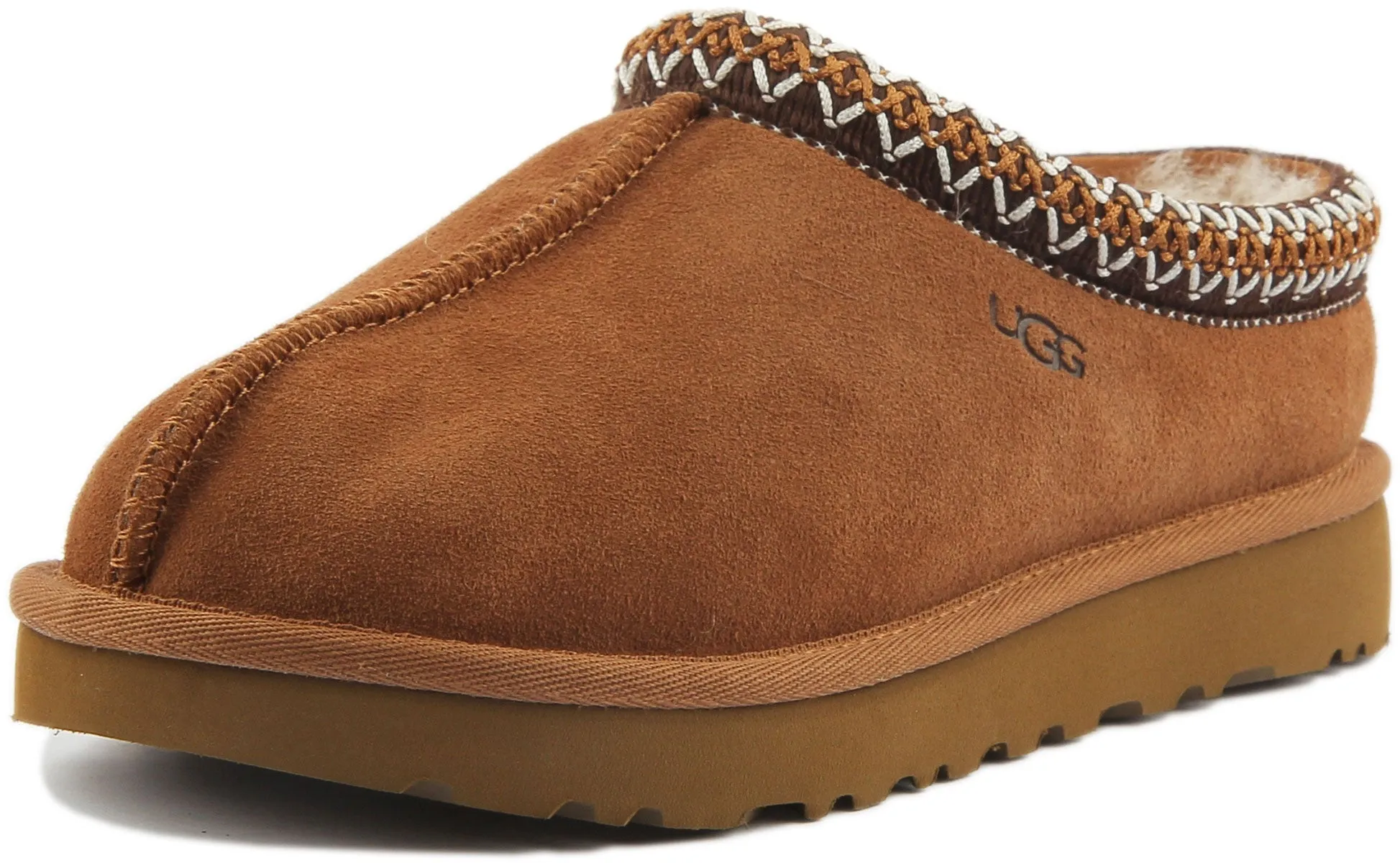 Ugg Tasman Sheepskin Slipper In Chestnut For Women