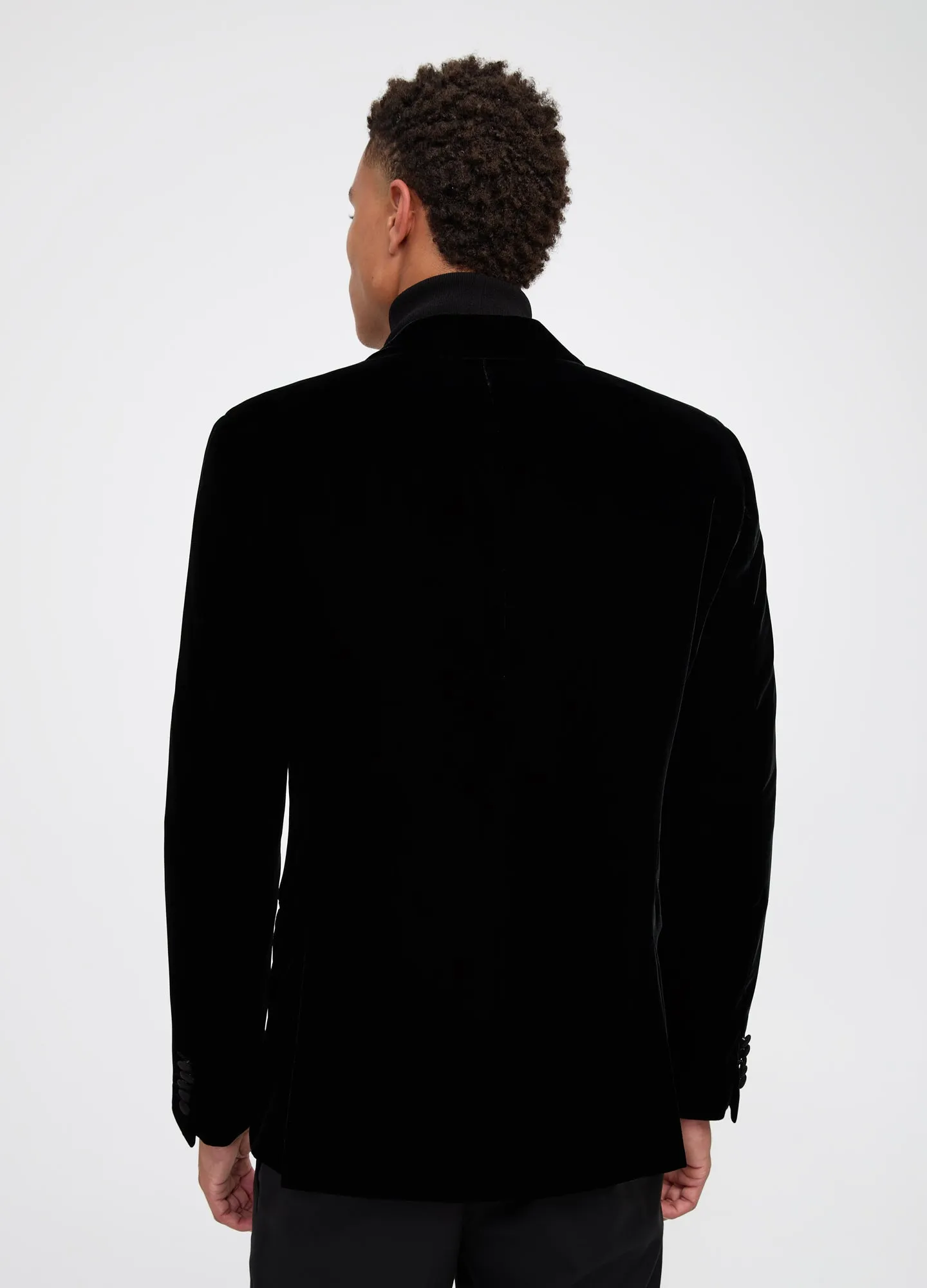 Velvet Tuxedo Jacket Black