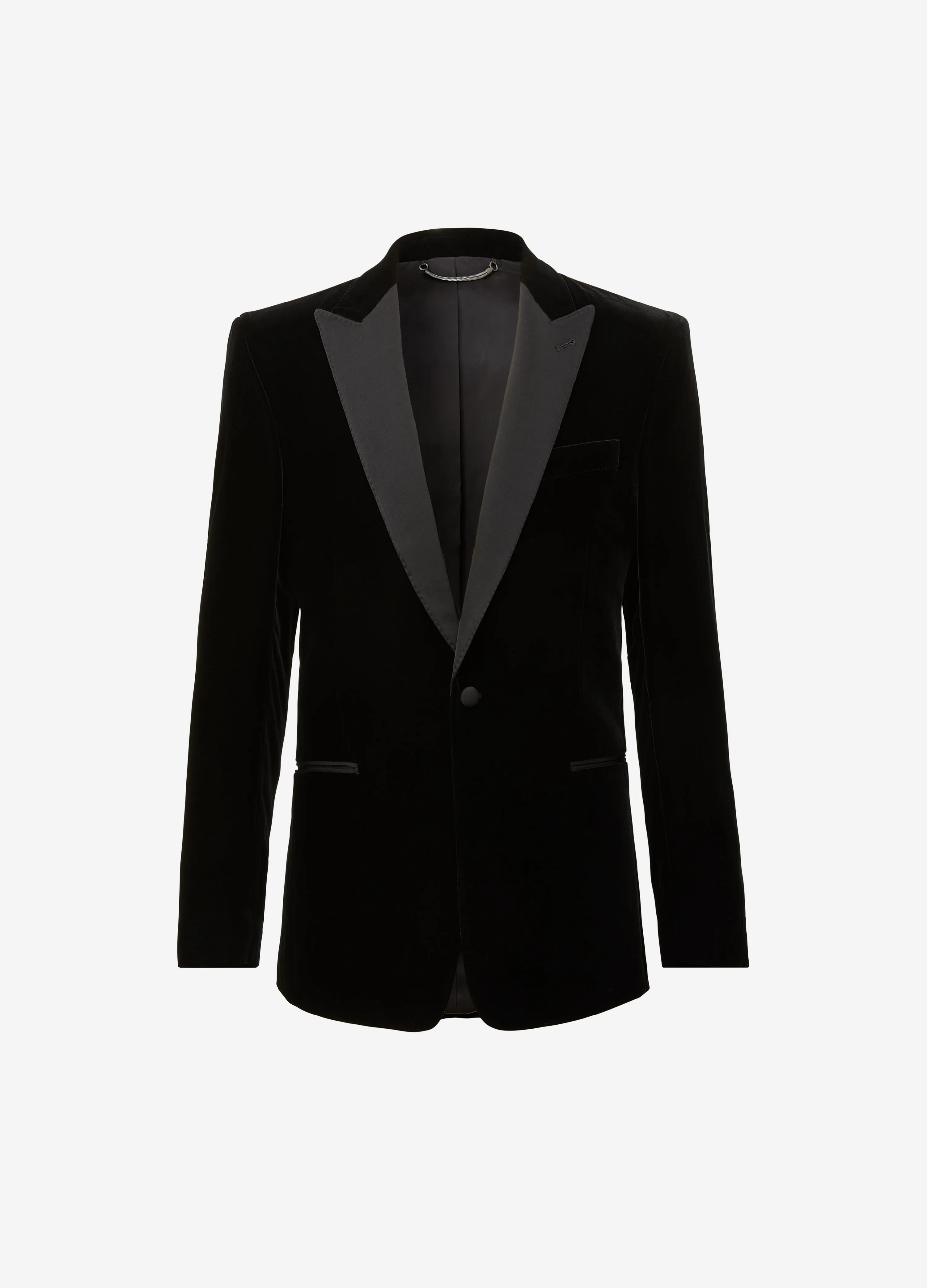 Velvet Tuxedo Jacket Black