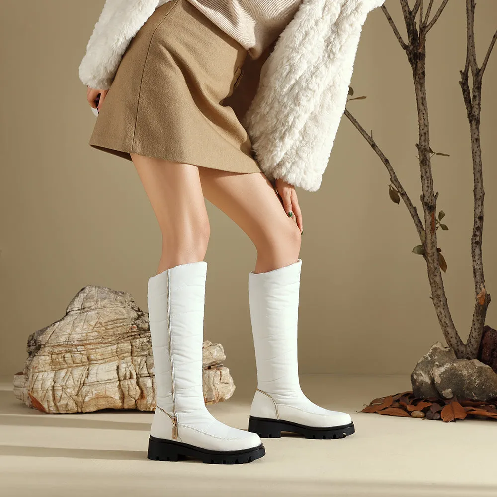 Women's Winter Snow Boots Plush Lined Warm Long Shaft Boots