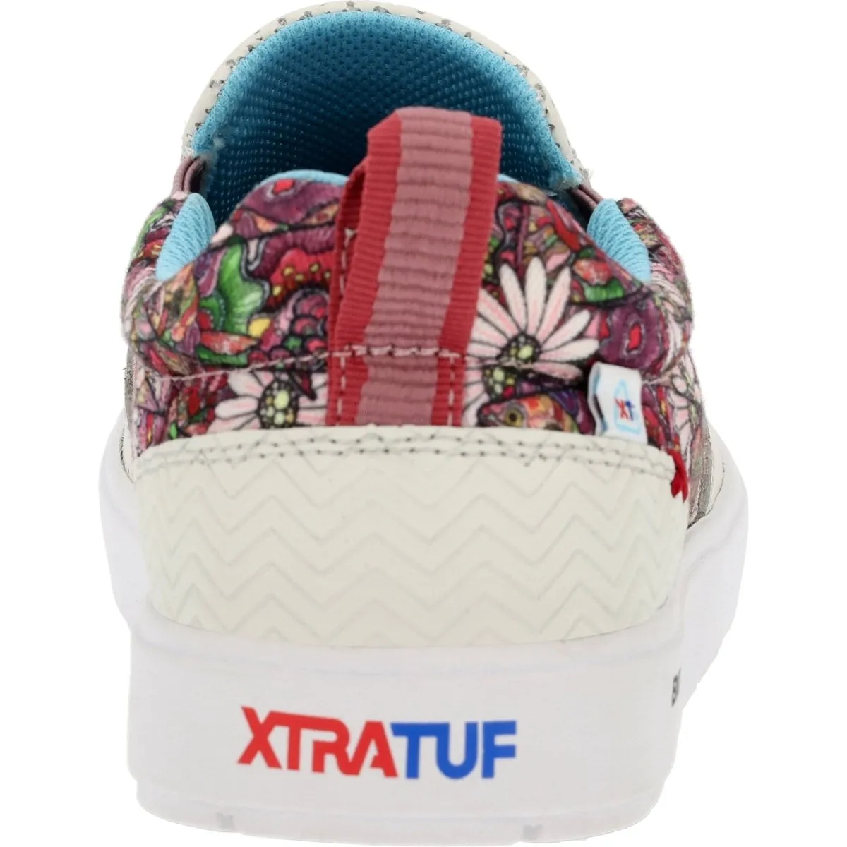 Xtratuf Sharkbyte Eco 2.0 Women's Deck Sneaker Xsb2w100 In White Onyx Multi Floral Fish