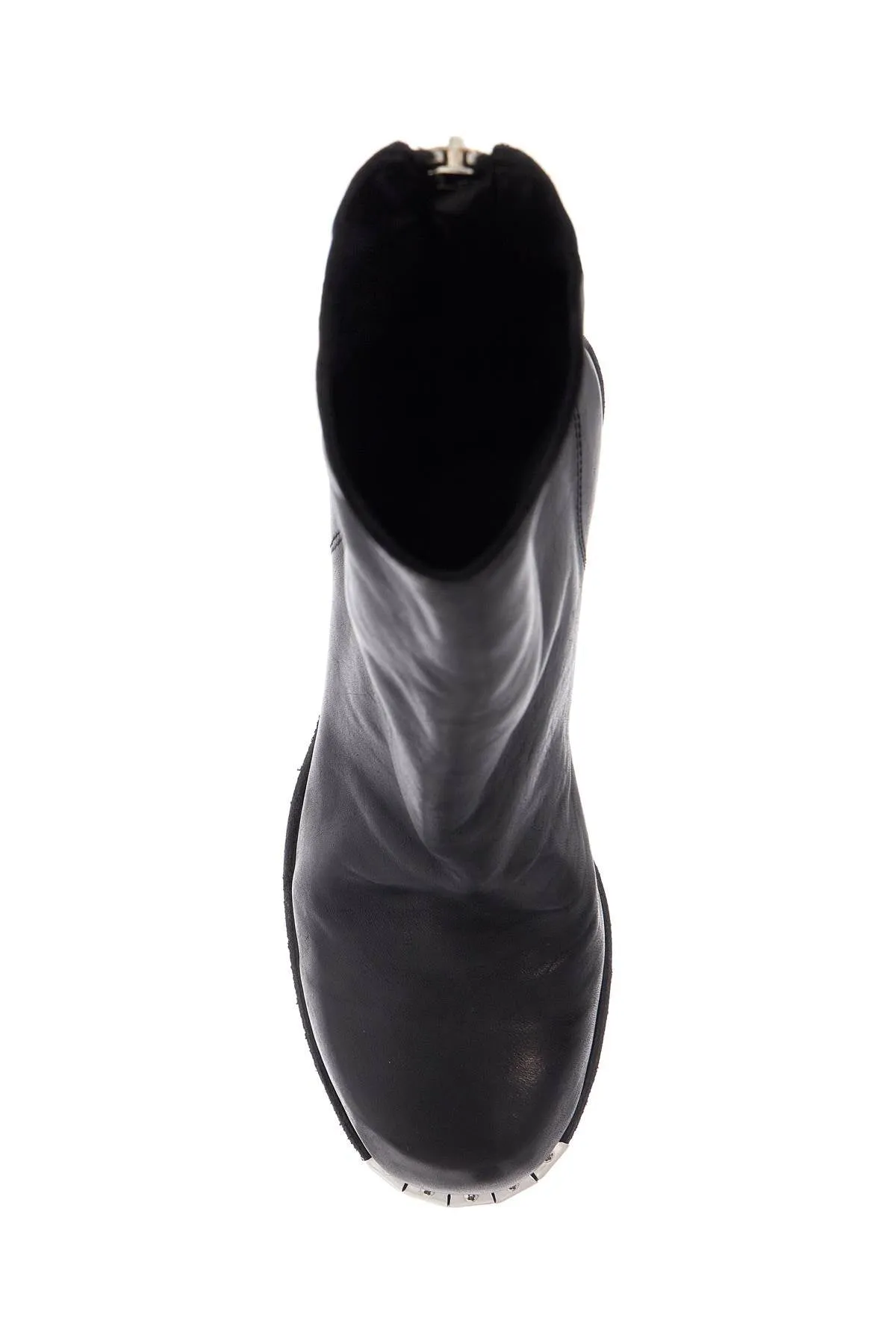 Zip Horse Leather Boots